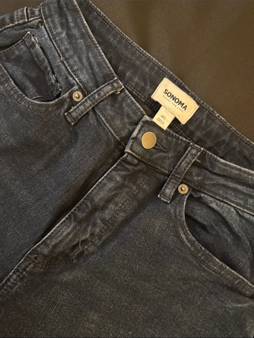 Sonoma High-Rise Slim Jeans in Dark Blue Wash Like New Size 4S